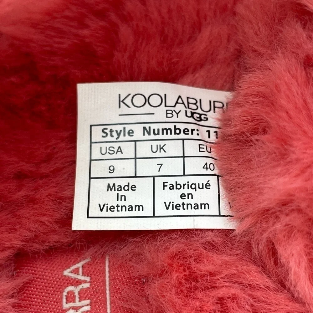Koolaburra by UGG faux fur double strap sandals size 9
